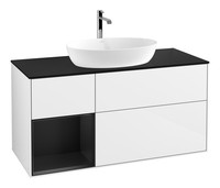 Villeroy & Boch Finion Waschbeckenunterschrank FüR Becken Mittig Regal Links...