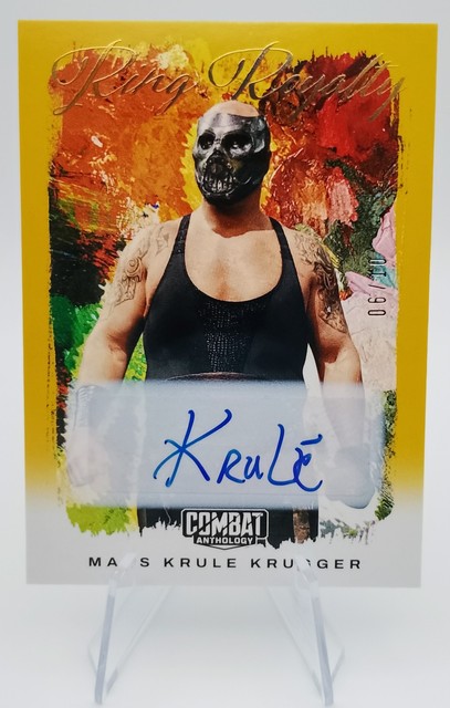 Mads Krule Krugger 2025 Panini Combat Anthology Ring Royalty Gold Parallel /10