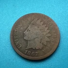 1867 Indian Head Cent GOOD