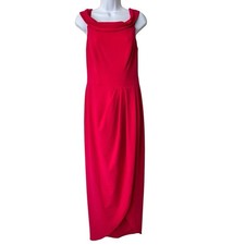BHLDN Thompson Dress Sz 8 pink Tulip skirt Formal Bone Off Shoulder