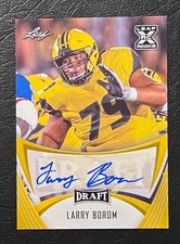 2021 Leaf Draft Autographs #BALB1 Larry Borom (RC)(AU) Chicago Bears - NrMt+