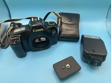 Canon EOS Rebel II 35mm Film Camera w/ Speedlite 200E Flash Untested