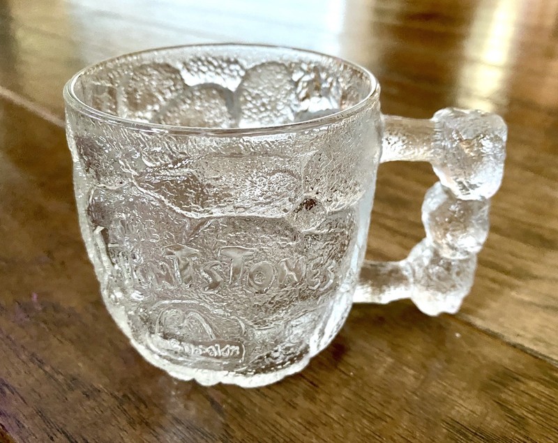 Classic McDonald's Collectible 1993 Flintstones Frosted Glass Mug