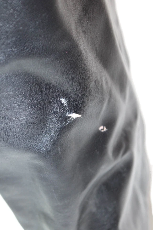 Pantalones de motociclista Veronica Beard para mujer negros cierre de botones talla 31 Foto 4 de 4