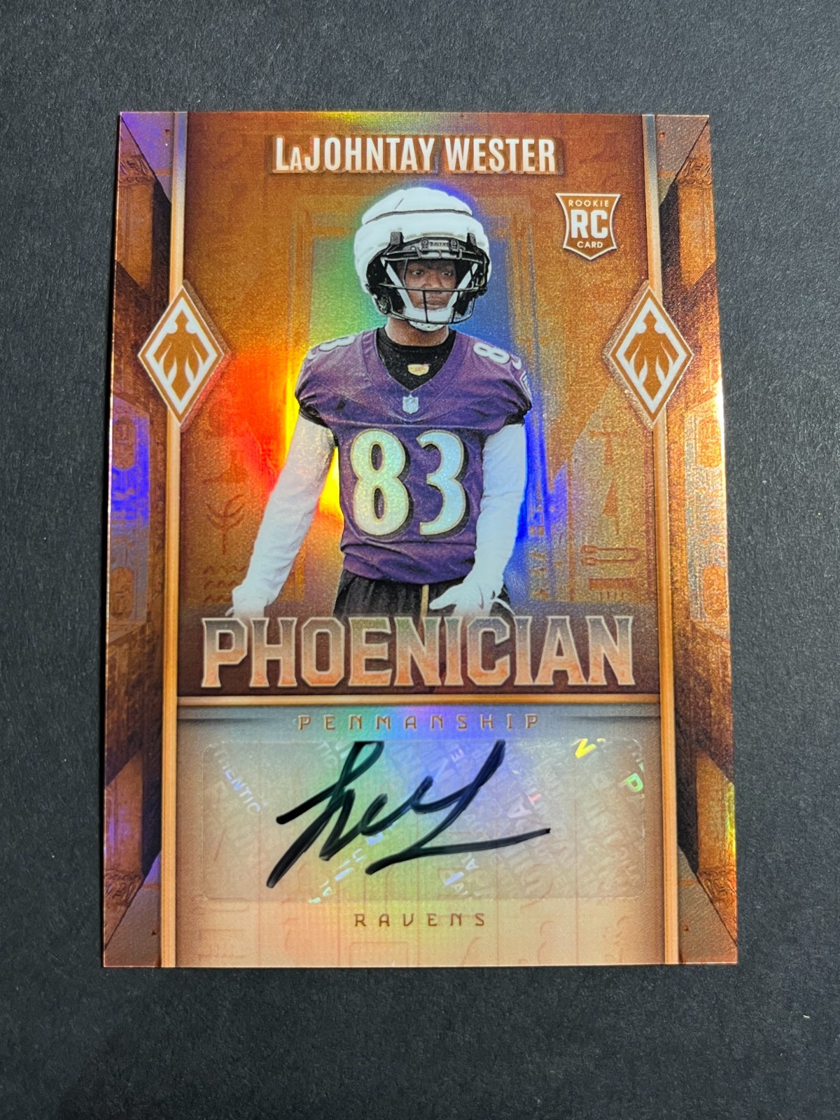 LaJohntay Wester Panini Phoenix Phoenician Penmanship #PHPLWR Base