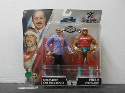 Y G501 WWE Hulk Hogan & Mean Gene Okerlund Main Event Showdown Series 19 2-Pack