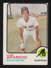 LUIS APARICIO red sox 1973 TOPPS #165 GOOD/VERY GOOD 