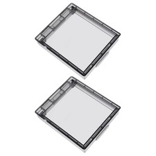 2 Pcs Clear Outlet Splash Cover Bathroom Socket Housing