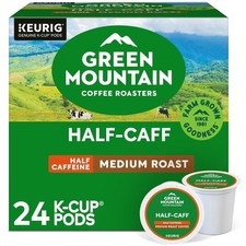 Coffee Roasters, Half Caff Medium Roast K-Cup Coffee Pods, 24 Count