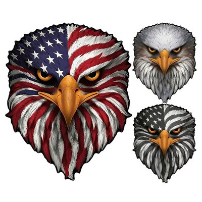 Bumper Stickers Waterproof Adhesive Decals Reflective Eyes Eagle Sticker method