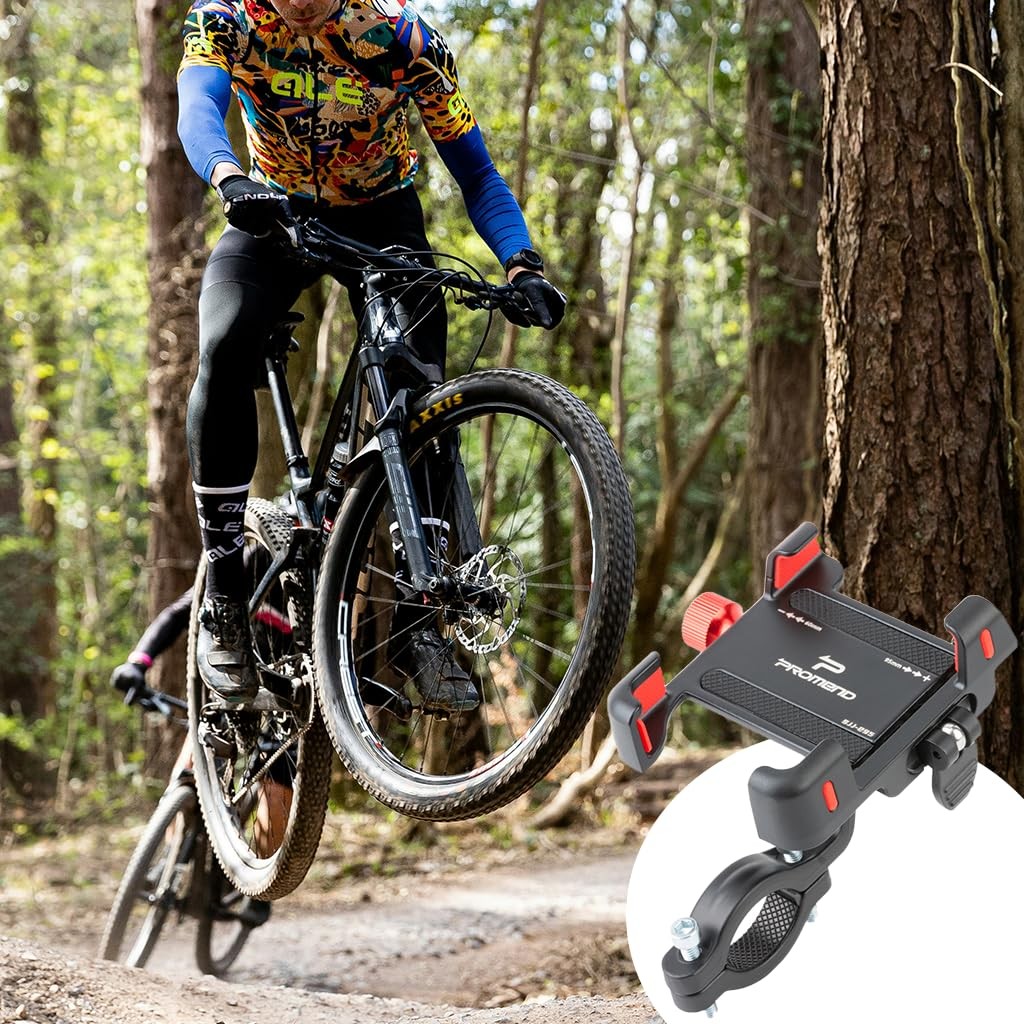 Quick Release Bike Phone Mount Holder 360&deg; Aluminum GPS Motorcycle Phone Mount