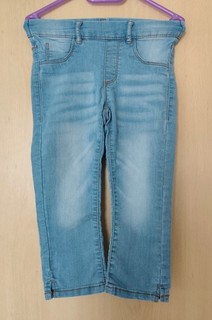 Schöne blaue Mädchen Capri Jeans Hose Jeggings Gr. 128 von Takko