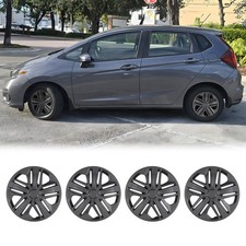 For 2009-2020 Honda Fit 15 Black Matte Pp Hubcap Set Of 4 Wheel Covers For 2009-2020 Honda Fit 15 Black Matte Pp Hubcap Set Of 4 Wheel Covers