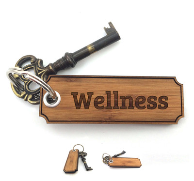 Glücksbringer Wellness - Geschenk Holzanhänger Schlüsselanhänger Für Damen