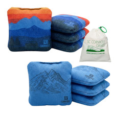Professional Slide/Stick Cornhole Bags Set of 8 - Pro Bags Mountain/Tropical 