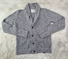 Abercrombie Kids size 15/16 Cardigan Sweater Gray Academia