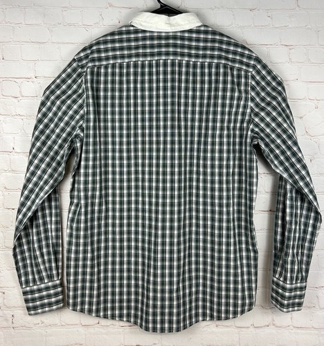 NWT Lacoste Plaid Long Sleeve Button Down Shirt Men’s Size 44 XL - Picture 6 of 6