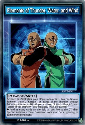 Elements of Thunder, Water, and Wind SGX2-ENS10 Common Speed Duel GX: Midterm