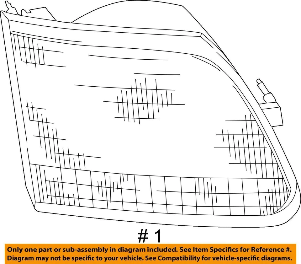 Ford F 150 2003 conductor izquierdo OEM luz principal lámpara R8s40b23 Foto 4 de 4