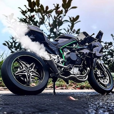 1:9 H2 H2R Alu Rennmotorrad Modell Druckguss Metallbahn Sportmotorrad