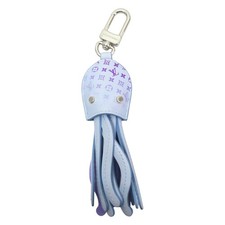 LOUIS VUITTON Octopus Bag Charm Calfskin Blue