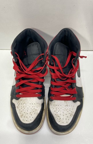 Nike Air Jordans (DQ8426-106) Red and Black Leather Shoes Size 9.5 - Picture 5 of 7