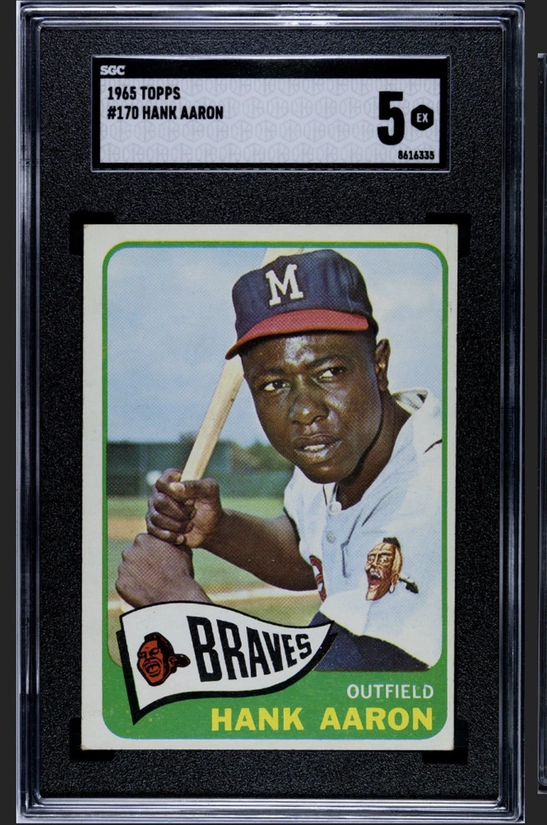 Hank Aaron 5 Graded Baseball Sports Trading Cards & Accessories