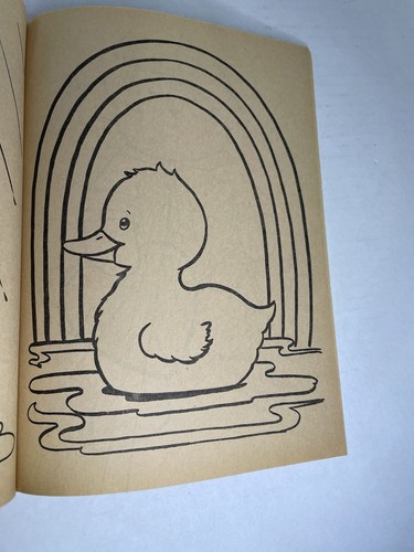 Vtg 1985 Bialosky Bear Coloring Book - Simple Preschool Uncolored Golden Book - Picture 9 of 10