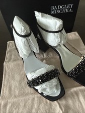 badgley mischka Harlow BLKSAT Sz 7
