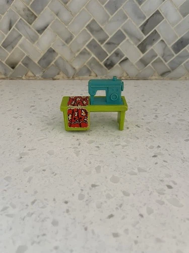 Vintage Fisher Price Little People Sewing Machine Green & Teal Sew