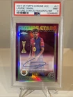 2024/25 Topps Chrome Lamine Yamal Auto SSP 5/75 Magenta Future Stars PSA 9