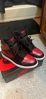 Jordan Air Jordan 1 Retro High OG Patent Bred Patent Leather High-Top 555088-063