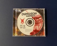 Dungeon Keeper 2 II PC Game Disc & Back Cover Only Bullfrog 1999 Clean Disc