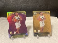 (2) 2024-25 TOTALLY CERTIFIED ISAIAH COLLIER #171 RC PURPLE DIE-CUT PLATINUM /49