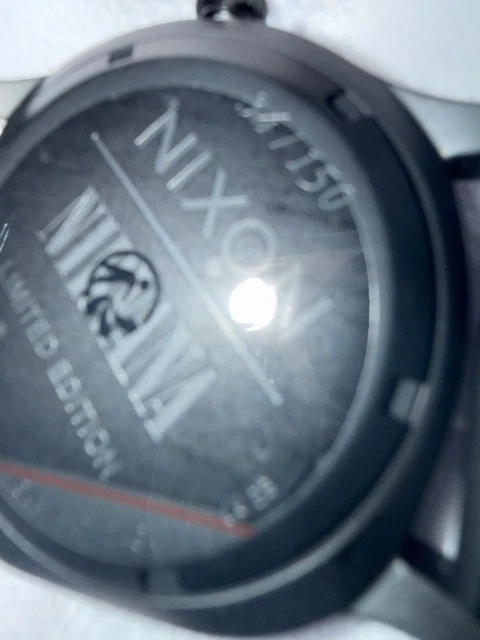 Nixon Nirvana Smiley Sentry Collection Limited #34/150 Black Wobble - Imagen 2 de 4