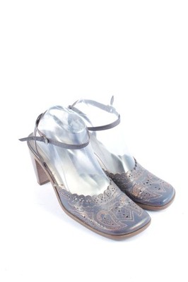ENZO ANGIOLINI Slingback-Pumps Damen Pumps Gr. DE 39,5 dunkelviolett Casual-Look