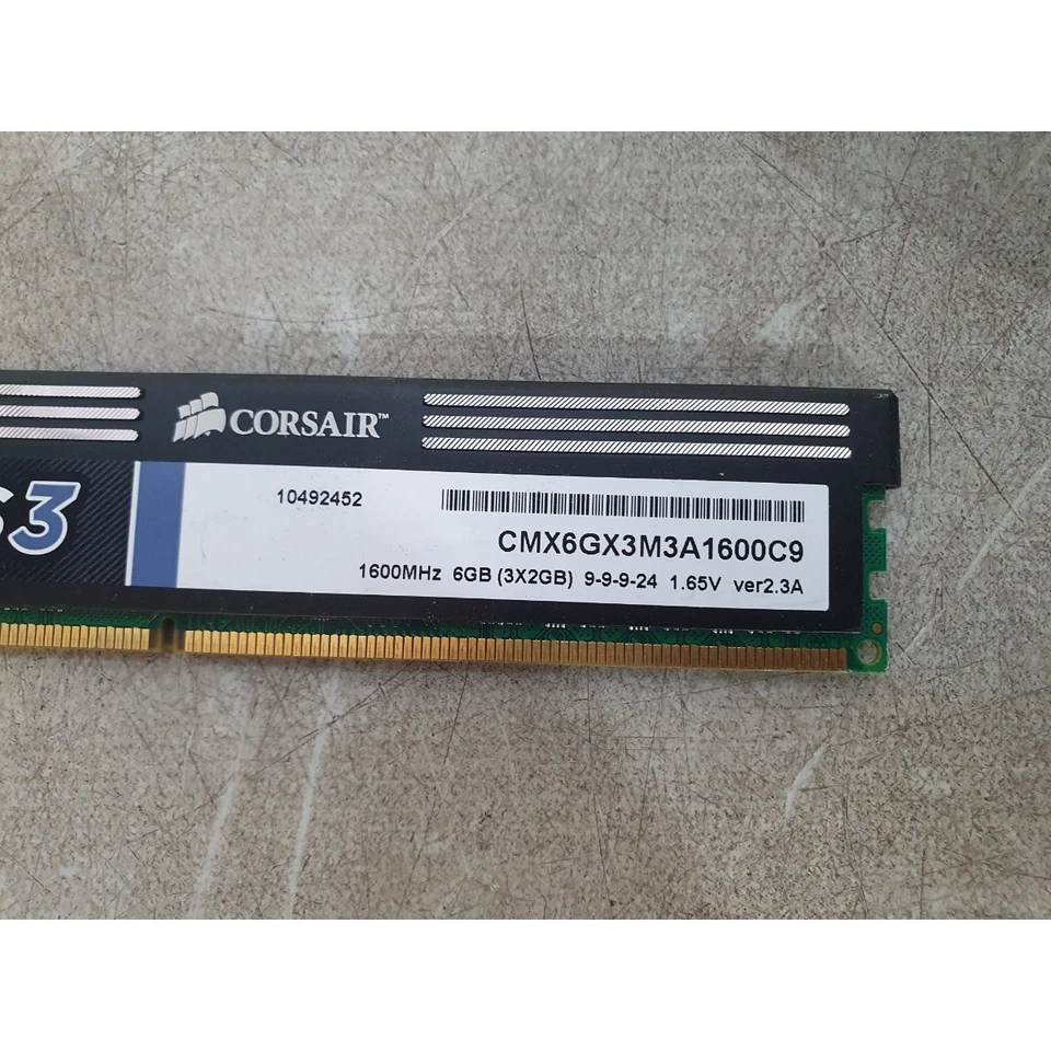 Corsair CMX6GX3M3A1600C9 XMS3 Memory Module 2GB PC3-10600R DDR3 SDRAM 1600 MHz - Image 3 of 4