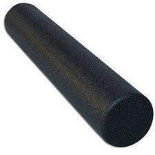 Black High Density Foam Roller 12 Inch Full Round for