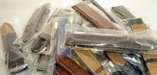 100 Pieces Genuine Leather Watch Straps Wholesale Job Lot Free Spring Bars