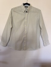 Nautica Mens 16.5 34/35 Plaid Cotton Shirt Classic Fit Great for Casual Travel