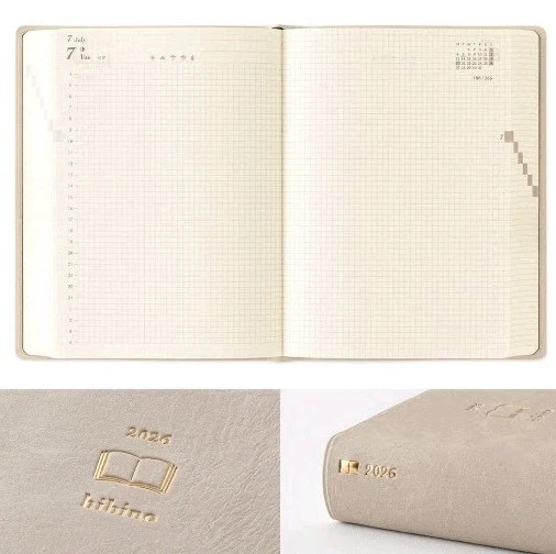 Midori Hibino 2026 Planner, A6 Daily, Limited Edition Gray, 22402006. - Image 4 of 4