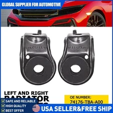 Pair Upper Radiator Mounting Bracket For Honda Civic 2016-2021 Left & Right Side