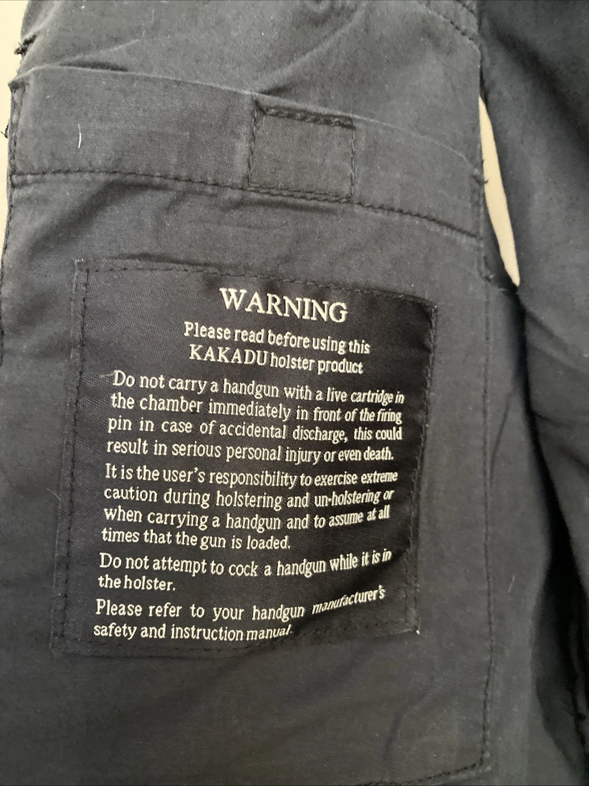 Kakadu Traders Australia Concealed Carry Canvas Vest leather trim mens S small image 3