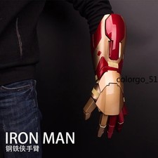 MK42 Iron Man 1:1 Wearable Blaster Arm Gauntlet Armor LED Palm Gloves Cos Props