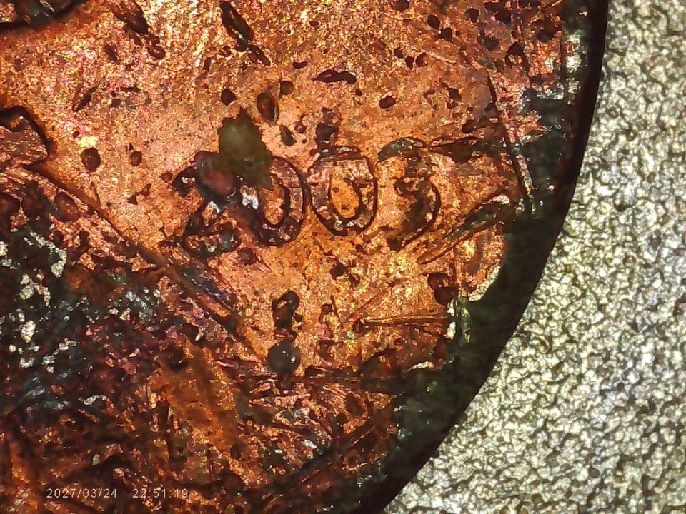 2003 Lincoln Cent with Scarce Fold Over Error, a Variety of Errors,  - Image 4 of 4