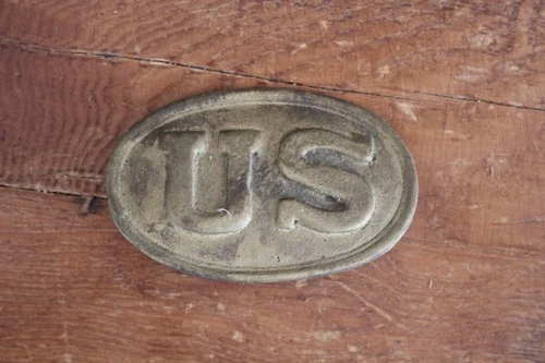 Civil War U.S. Army Box Belt Plate Buckle Oval “US” Pattern