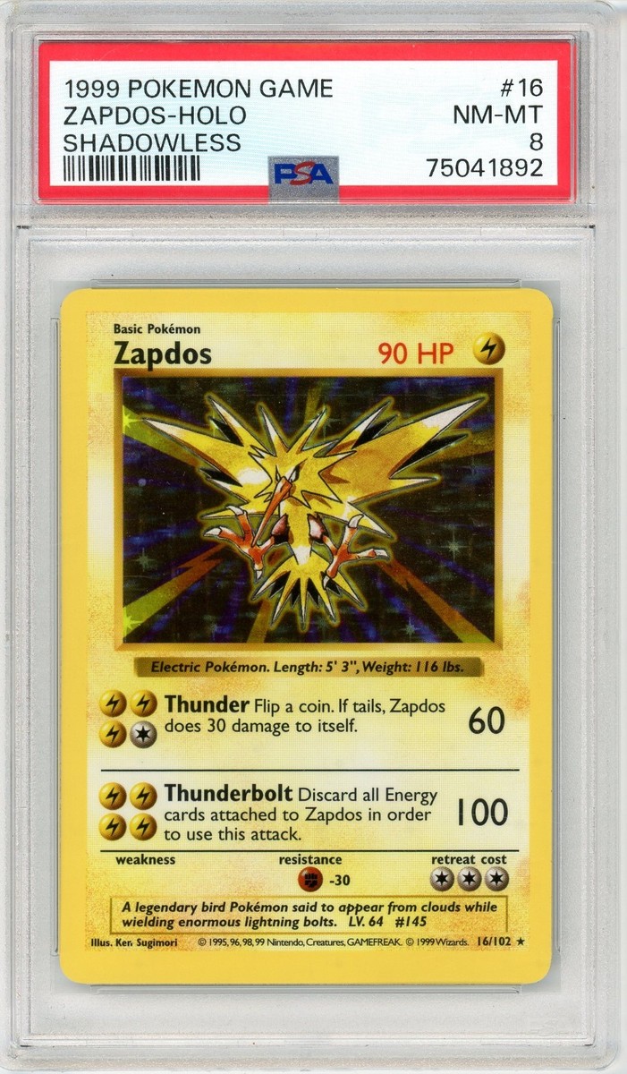 【PSA 8】ポケモンカードダス サンダー Zapdos Carddass PSA 8】ポケモンカードダス サンダー Zapdos Carddass - メルカリ
