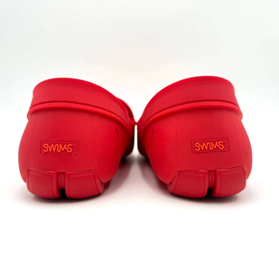 Zapatos mocasines sin cordones Riva rojos de baño para hombre talla 9 Foto 4 de 4