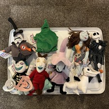 Disney Store A Nightmare Before Christmas bean Bag Plush Lot Of 8 Zero Jack NWT