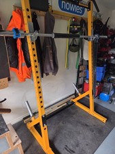 Powertec Work Bench Half Rack Squat Rack Pull Up Bar Inc Olympic Bar RRP £639